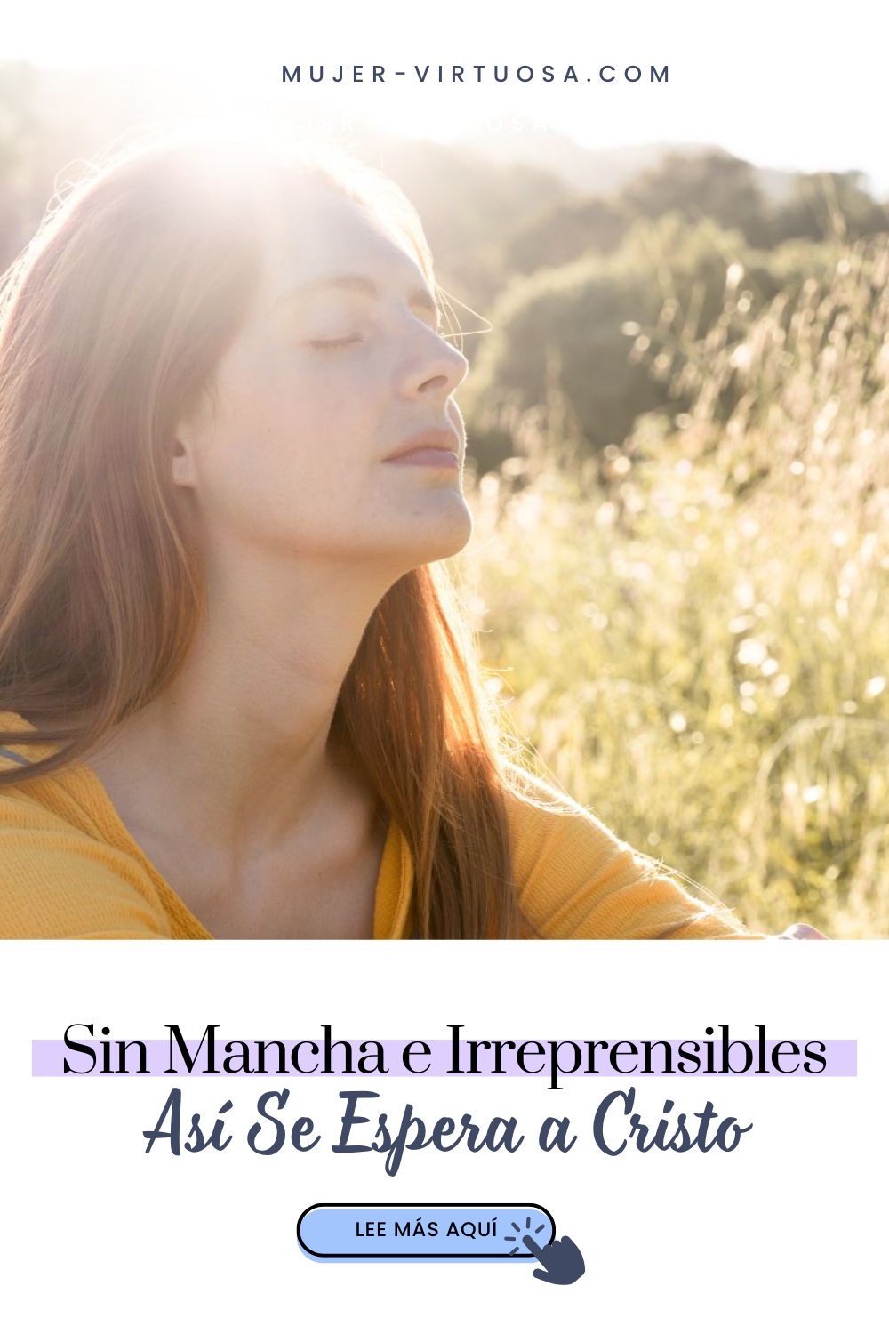 Guía bíblica basada en 2 Pedro 3:14 para ayudar a mujeres cristianas a vivir sin mancha e irreprensibles, fortaleciendo su fe y preparándose con esperanza y santidad para el regreso del Señor.