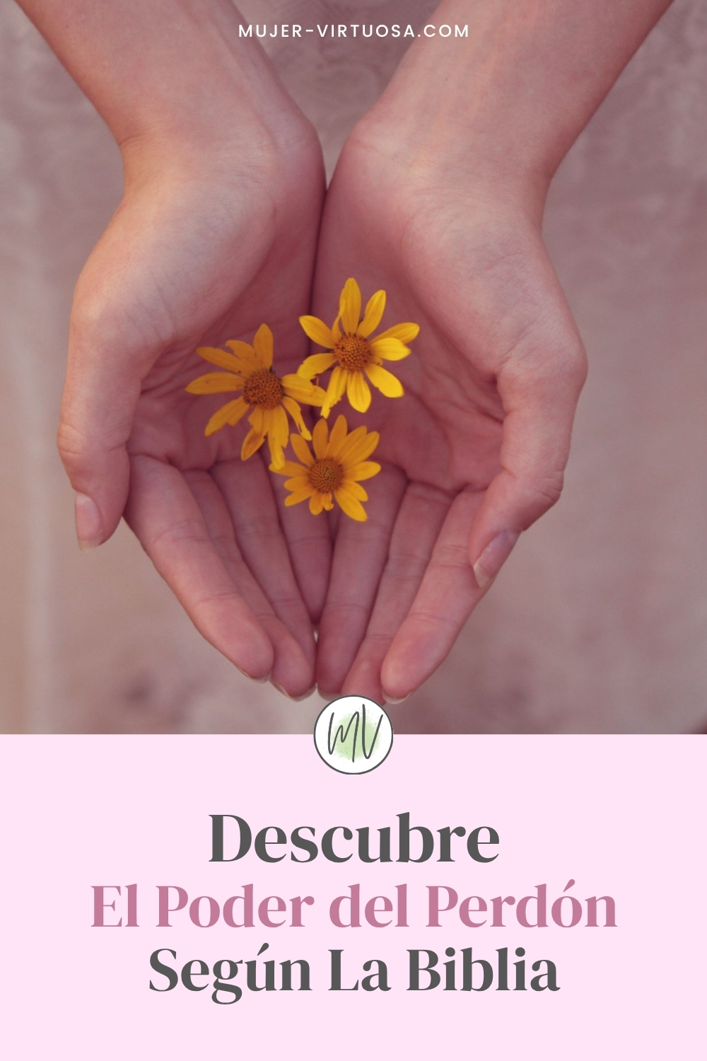 Pin de Pinterest que invita a descubrir el poder del perdón según la Biblia, un estudio bíblico sobre cómo dejar el resentimiento, sanar el corazón y reflejar el carácter de Cristo.